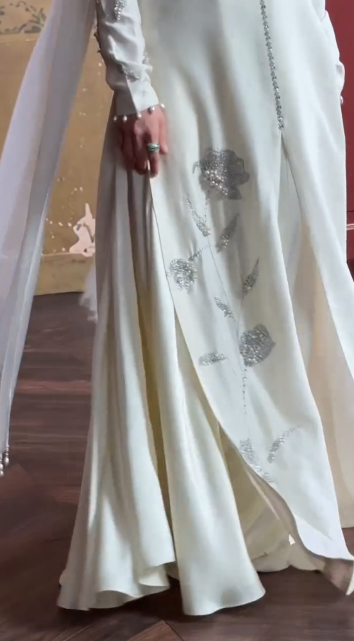 Women's Ivory Embroidered Kurta Palazzo Set with Dupatta | Premium Party & Festive Ethnic Wear
