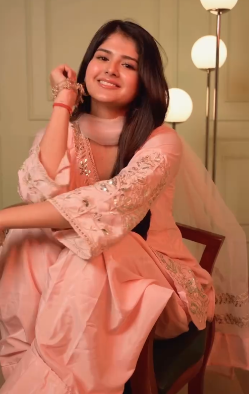 Women's Blush Pink Embroidered Kurta Pant Set with Dupatta | Elegant Cotton Ethnic Wear