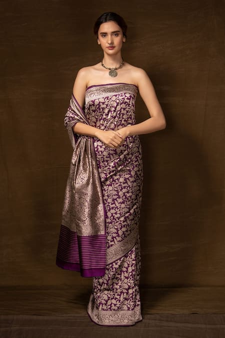 Luxury Designer Party Wear Saree with Elegant Border