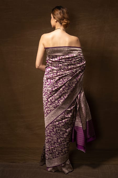 Luxury Designer Party Wear Saree with Elegant Border