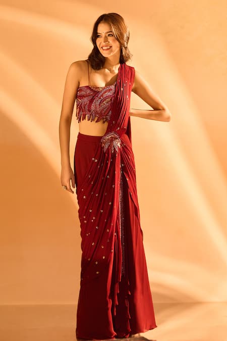 Elegant Designer Georgette Party Wear Saree for Women