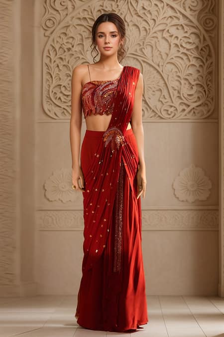 Elegant Designer Georgette Party Wear Saree for Women