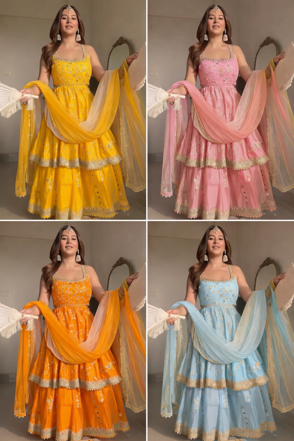 Sunshine Embroidered Anarkali Set