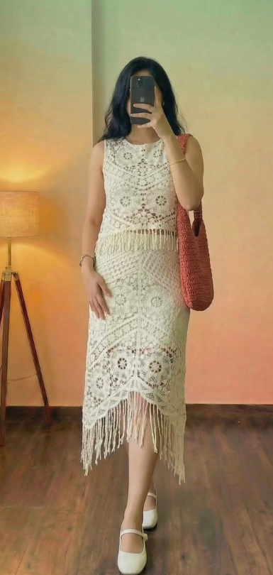 Self-Textured Knit Co-ord in Mauve