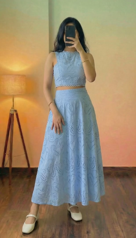Self-Textured Knit Co-ord in Mauve
