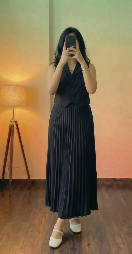 Self-Textured Knit Co-ord in Mauve