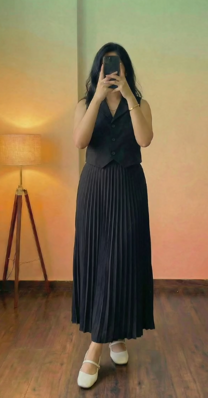 Self-Textured Knit Co-ord in Mauve