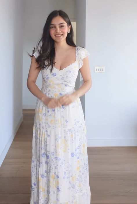 Elegant Floral One-Shoulder Maxi Dress