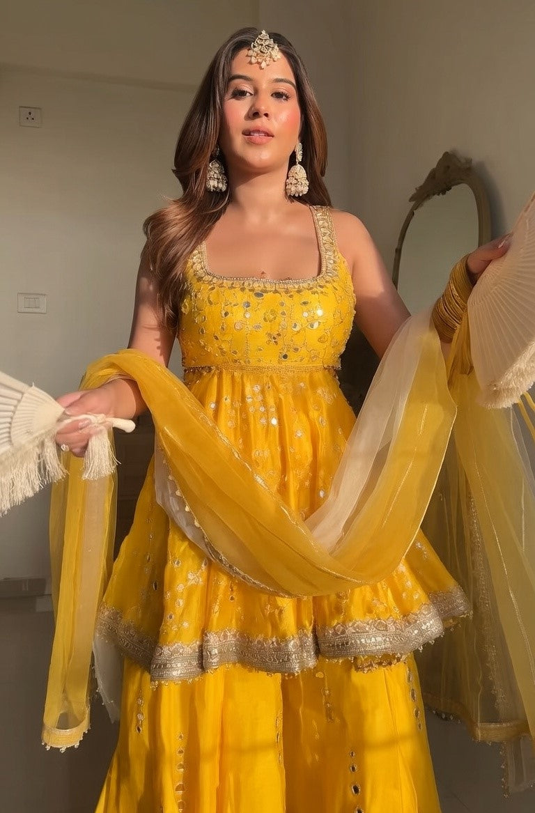 Sunshine Embroidered Anarkali Set
