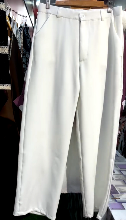 Elegant Ombre Floral Shirt & White Pant Co-Ord Set | Trendy Casual & Party Wear Outfit
